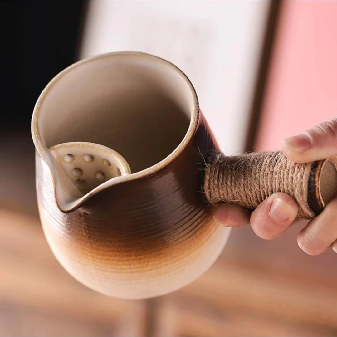 围炉煮茶壶罐罐茶烤奶茶侧把壶碳火煮茶炉明火陶罐家用煮茶器室内