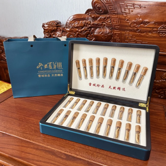 兰木措【3条/60根】38好物节西藏那曲2023头茬根礼盒冬虫夏草送礼
