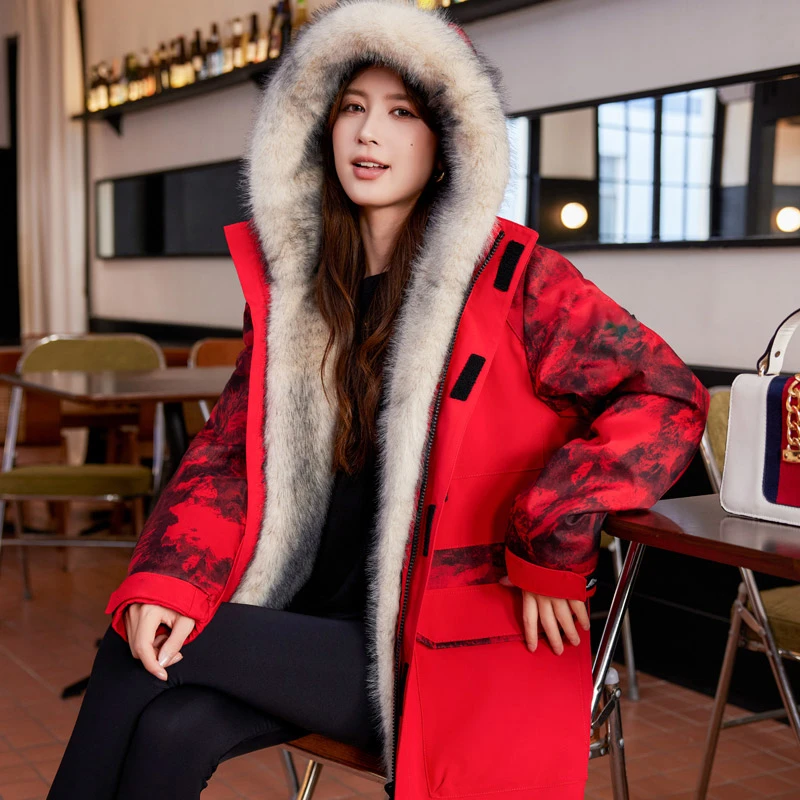 派克服男女冬季2024加绒加厚外套可拆卸内胆宽松大衣情侣款中长款