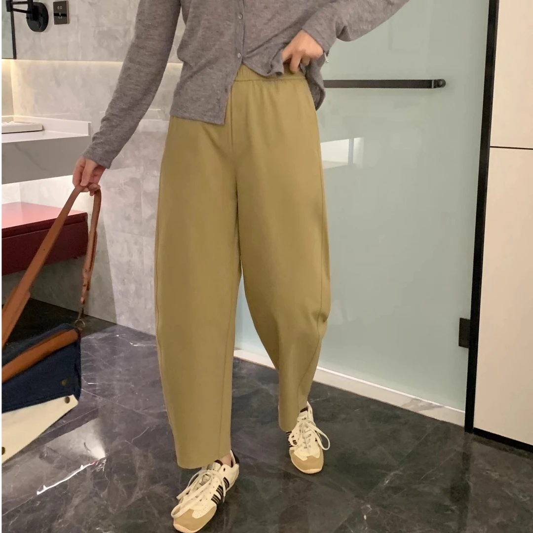 清仓 海维恩【勒梅尔茧型裤】舒柔特面料 慵懒显瘦抗皱九分休闲裤