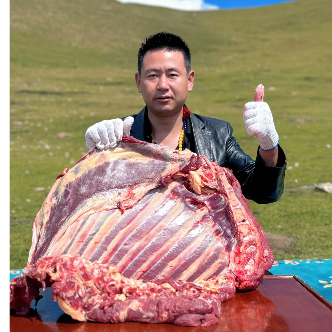 青海天牧（牛排5斤装）青藏高原草膘牦牛肉带骨牛排  肉质紧实