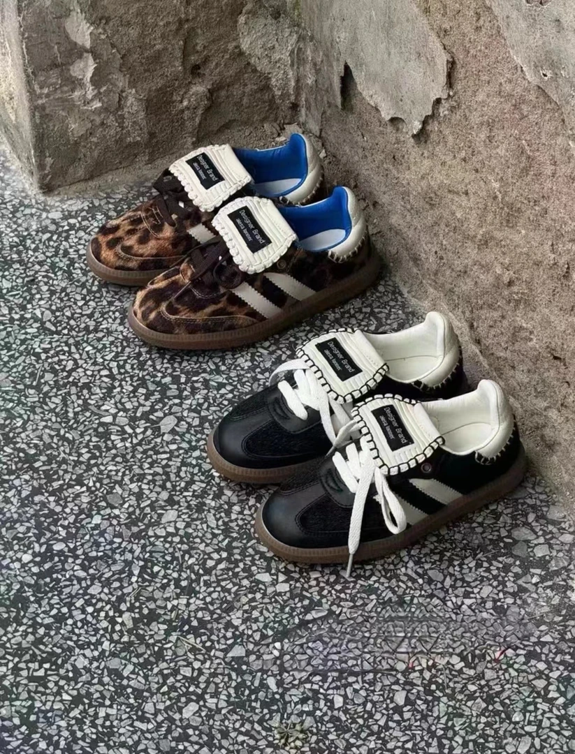 童鞋2024春秋新款银色芭蕾德训鞋复古运动休闲板鞋阿甘鞋潮牌