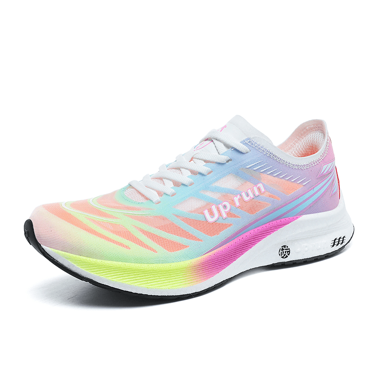 Up run竞速飞人新款跑鞋透气减震回弹网面舒适时尚男士夏季轻便