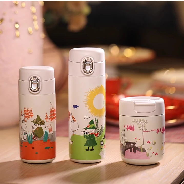 24新品芬兰姆明moomin保温杯不锈钢咖啡随手杯便携保冷保热水杯女