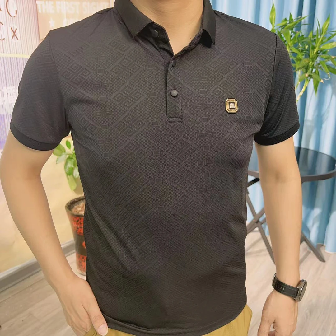 男装polo衫男士时尚休闲百搭夏季透气商务翻领