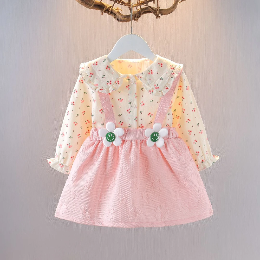 童装儿童套装连衣裙春秋装1岁女宝宝公主裙2女童套装3裙子两件套4