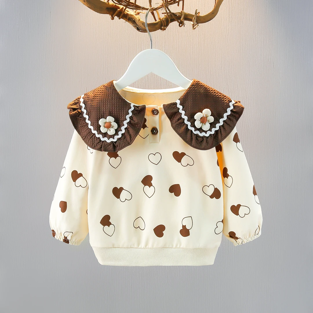 女童卫衣春秋季2024新款儿童韩系上衣长袖女宝宝洋气时尚秋装衣服