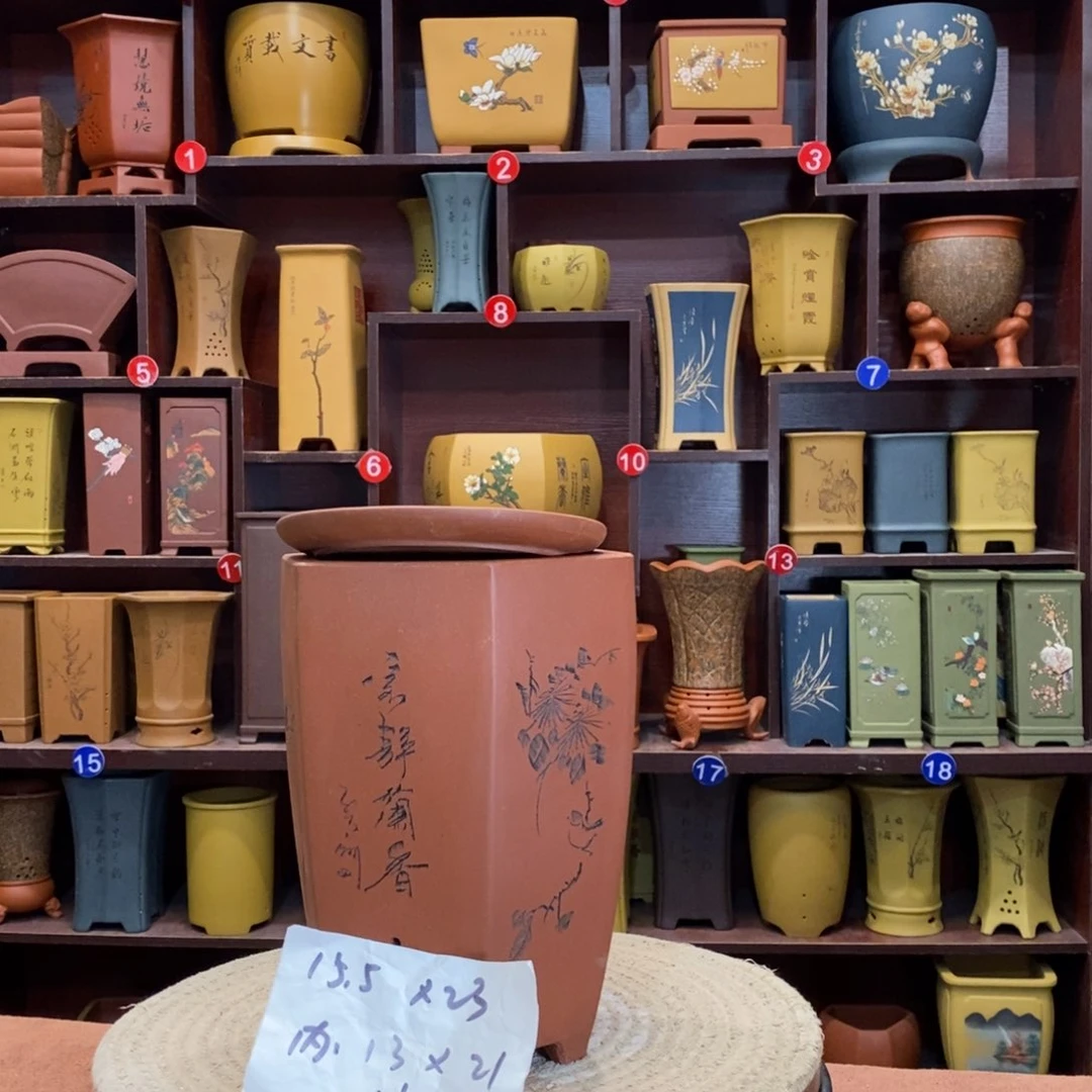 紫砂花盆紫砂花盆