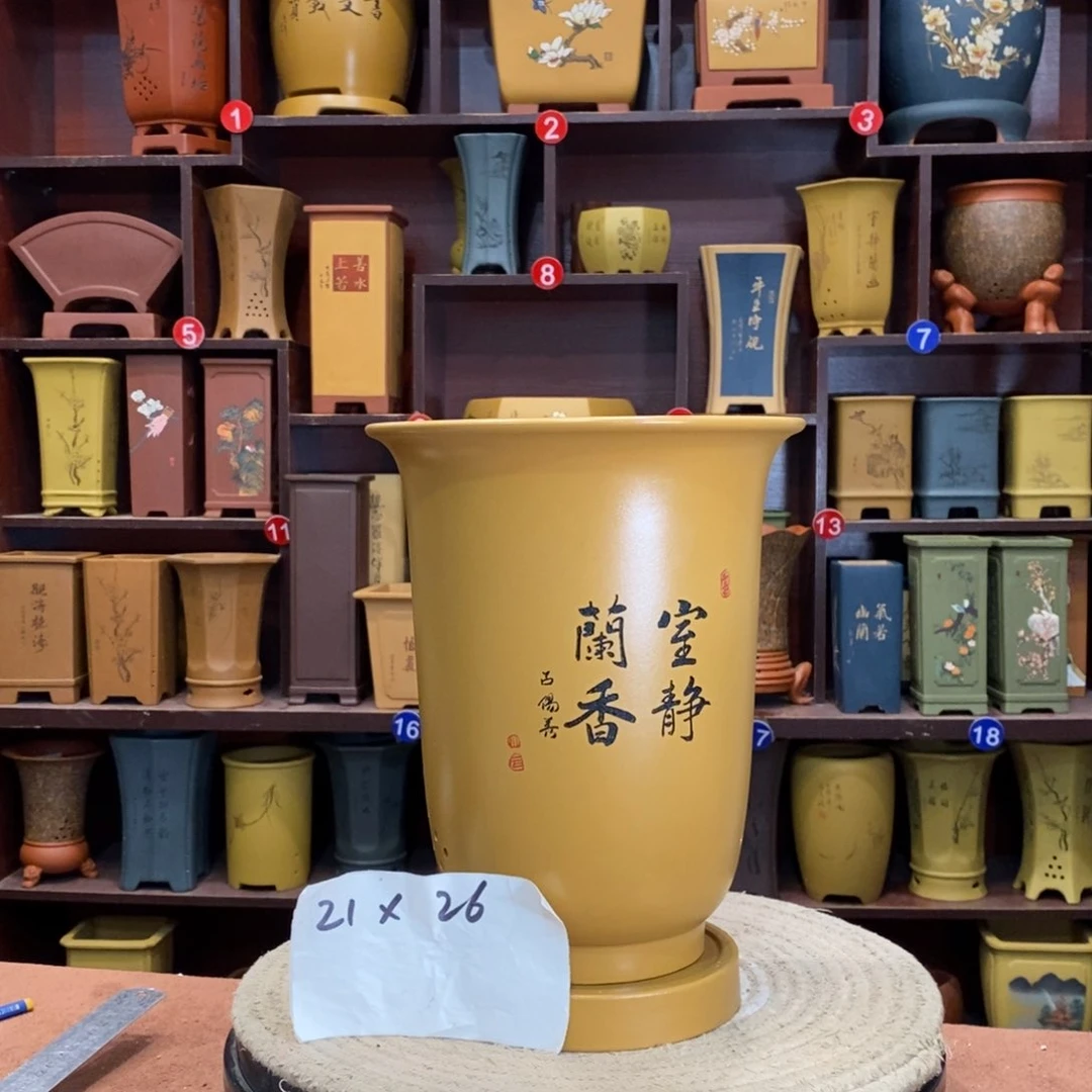 紫砂花盆紫砂花盆