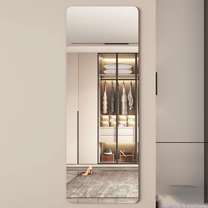 压克力软镜子黏贴全身镜全身自黏贴墙家用全身镜卧室镜面镜片墙贴