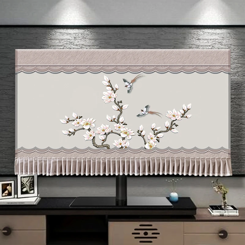 电视机罩防尘罩中式简约液晶电视套盖巾电视罩2022新款布艺布艺