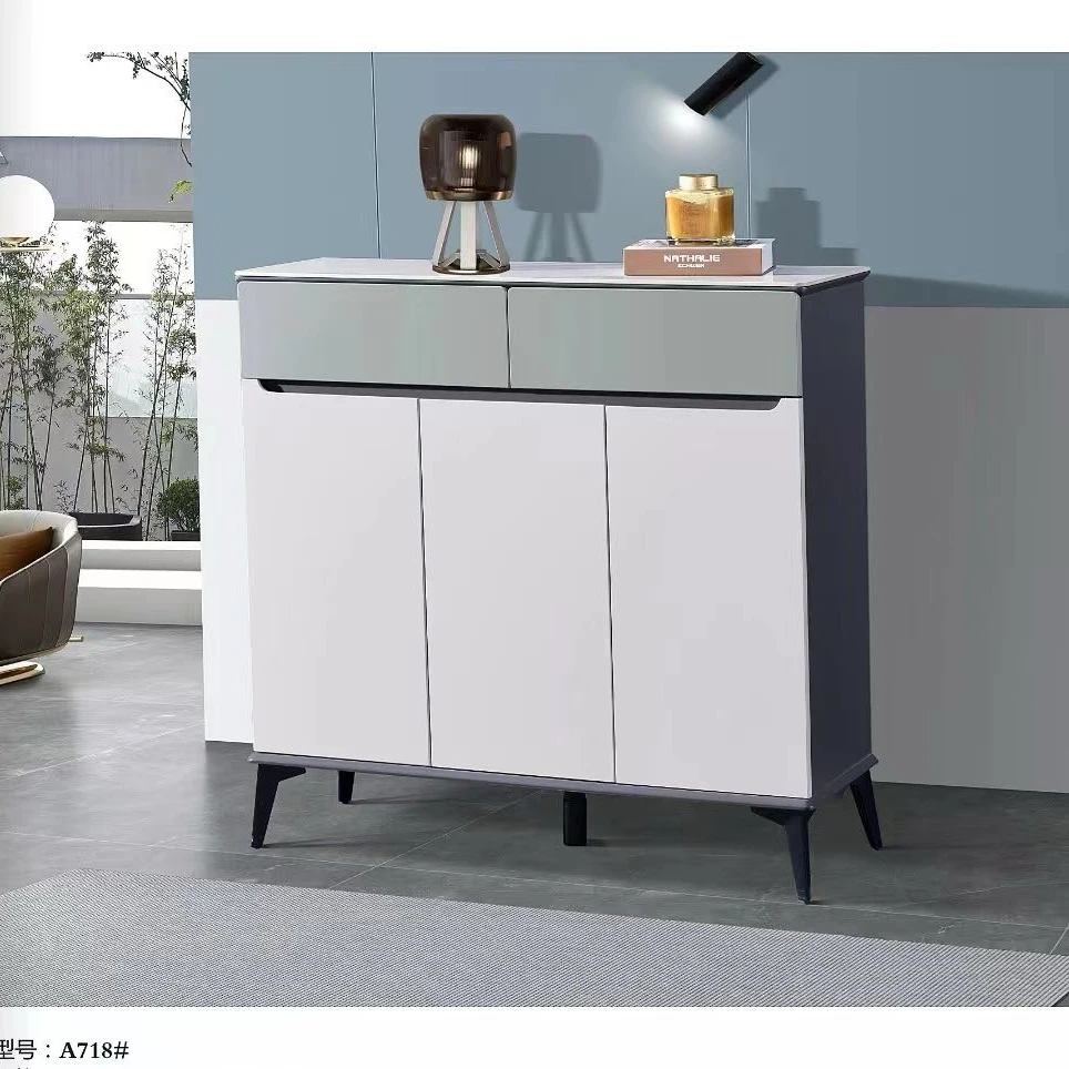 （全疆包邮）轻奢家用大容量烤漆鞋柜白色客厅玄关门厅简约