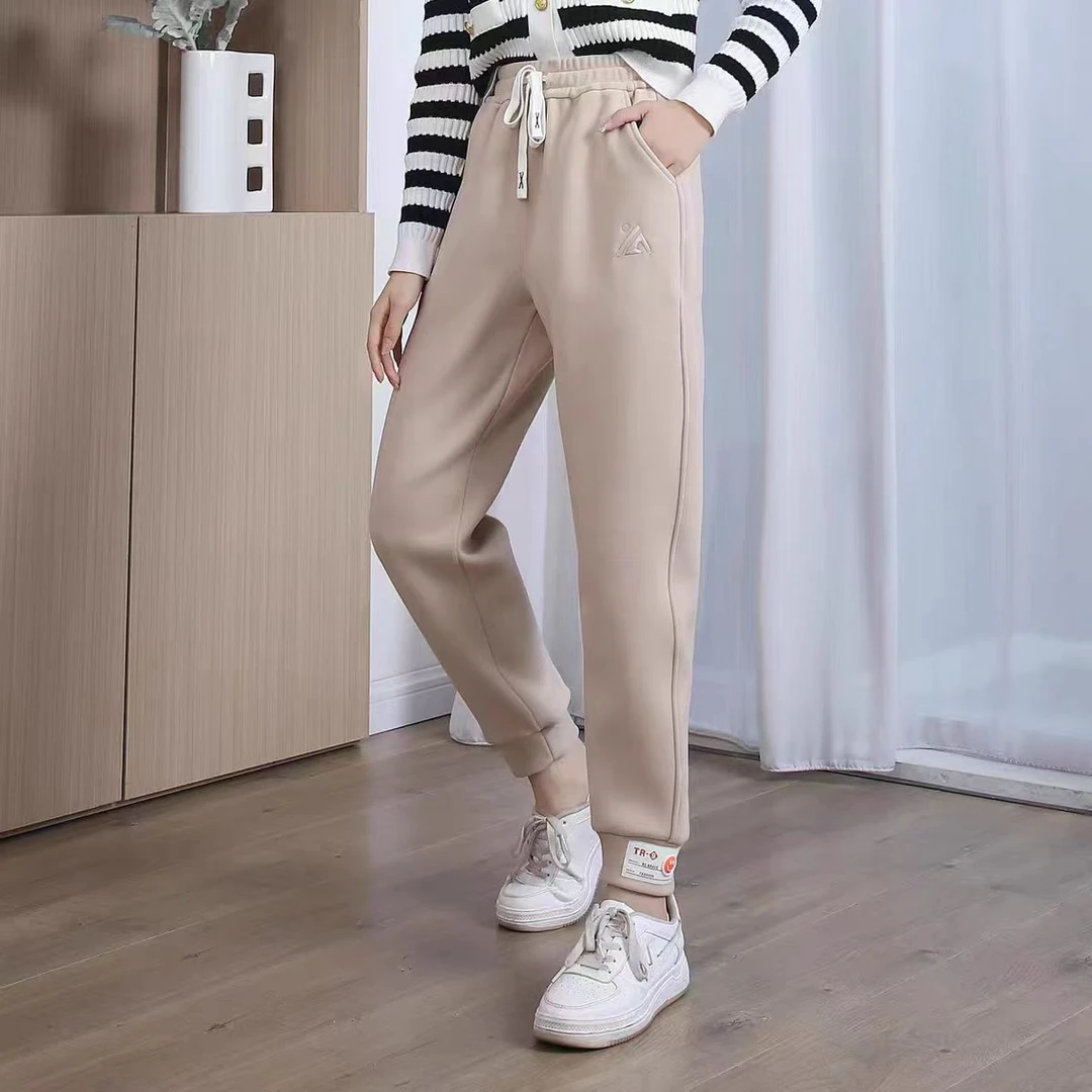 时尚洋气休闲裤松紧腰女士休闲加厚防风裤(E13-1)2230