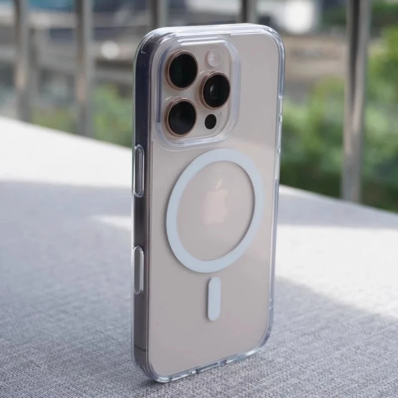 【带灵动按键】适用苹果16手机壳2024新款16promax触控防摔透明磁吸