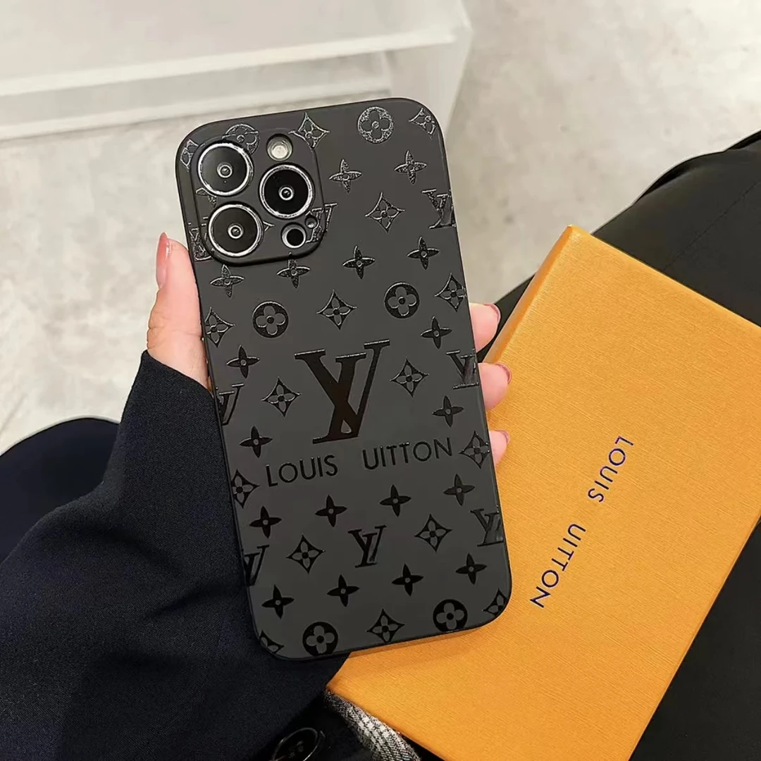 轻奢老花苹果15promax潮牌iphone14硅胶13磨砂12情侣适用11手机壳