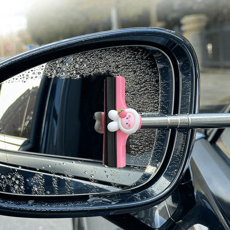 多功能车窗雪铲汽车后视镜除雪雨刮器可爱可伸缩刮水除雾刮雪神器