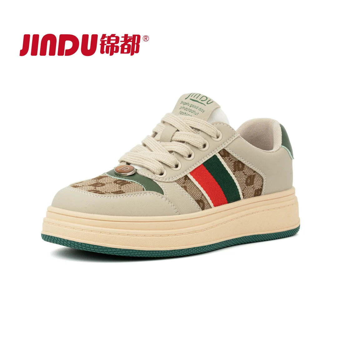 锦都爆款休闲鞋女鞋2024秋冬季百搭时尚韩版板鞋低帮复古情侣鞋