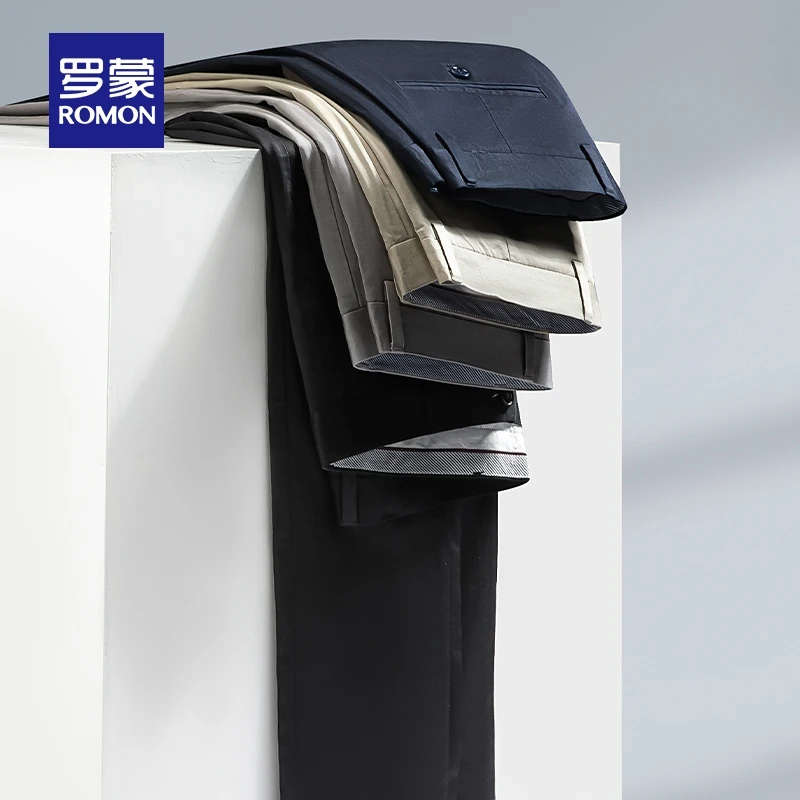 【天丝】罗蒙男士商务百搭休闲裤2025秋季新款西裤工装裤直筒长