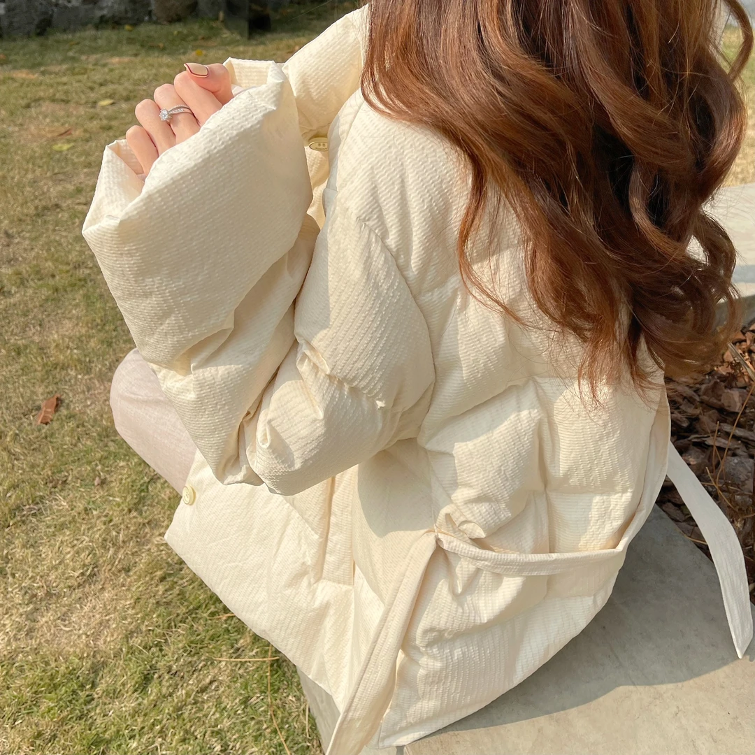 FF BLUE特质肌理感美丽又保暖的韩版短款衣服