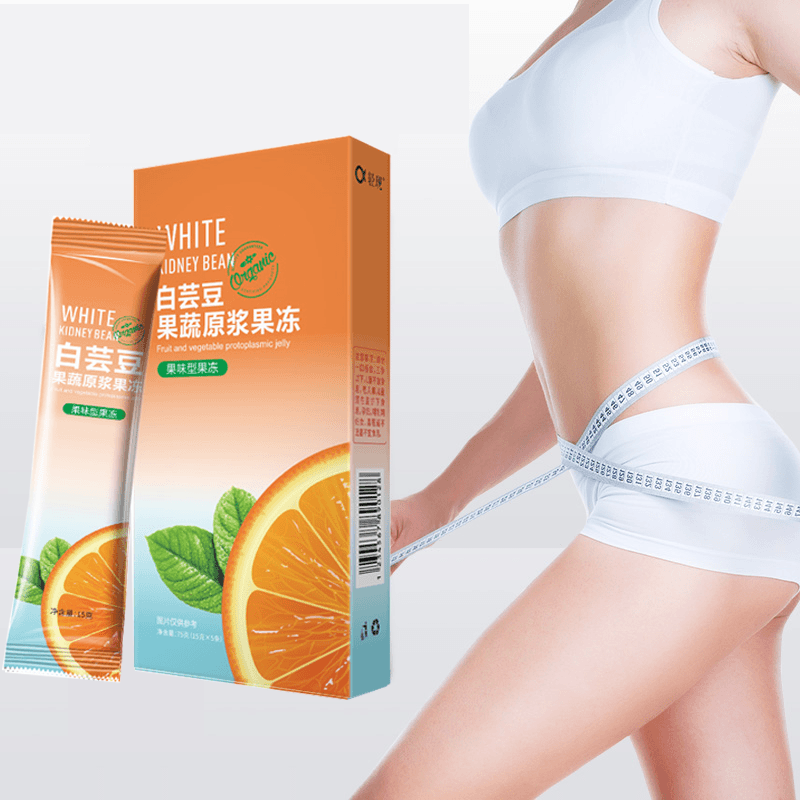 QINGXIAN/轻现白芸豆果蔬原浆果冻75g/盒【拍1发10盒】