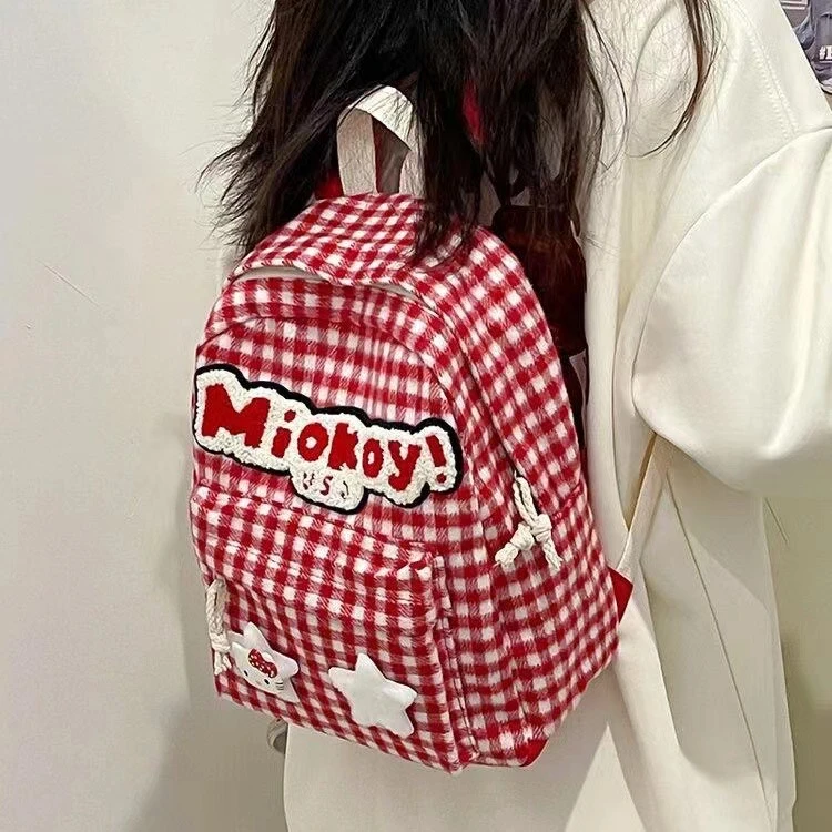 【一大一小包组合】主播热卖组合日系卡通包帆布包毛绒包双肩包