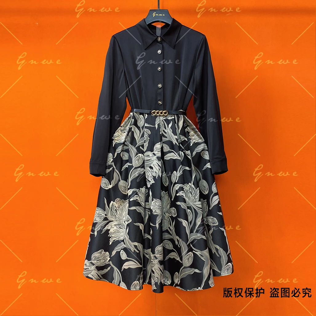 【私人订制】秋冬新款百搭显瘦长袖连衣裙  G917