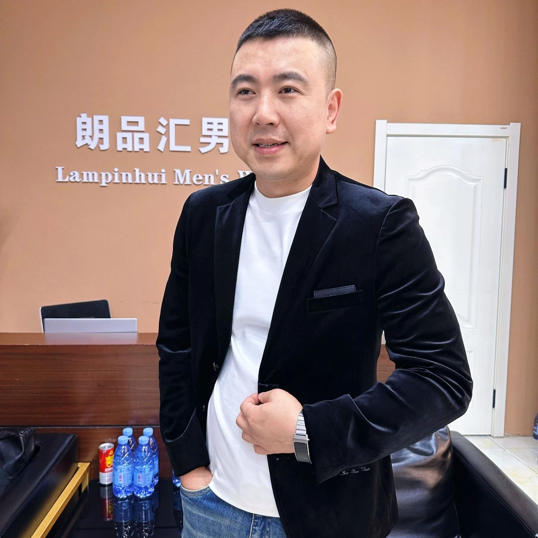 欧货轻奢金丝绒男士休闲西服秋冬款