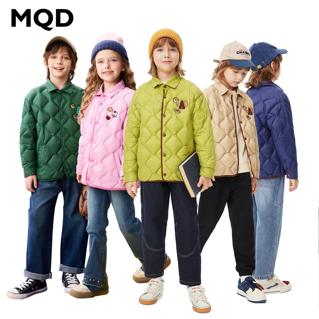 【90真羽绒-时尚轻薄】MQD冬季24新款外套内胆翻领轻薄羽绒服