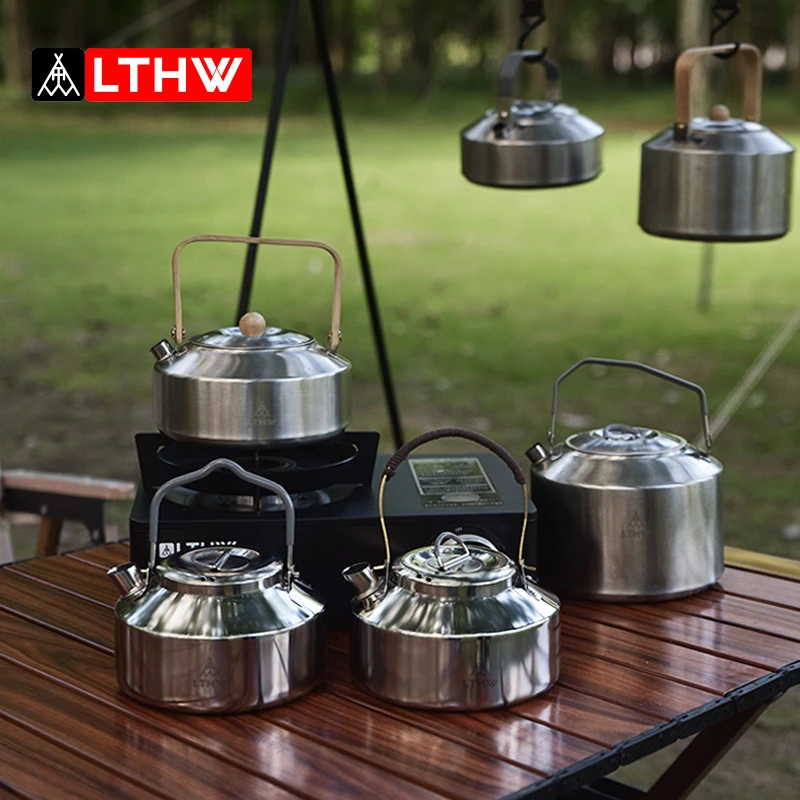 LTHW旅腾户外木柄铜柄烧水壶系列泡茶露营饮水具便携煮水茶壶野营