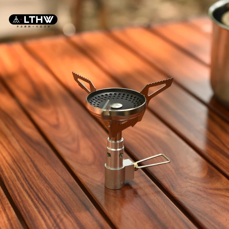 LTHW旅腾一体式炉头野炊可折叠应急装备超轻迷你便携防风稳压气炉
