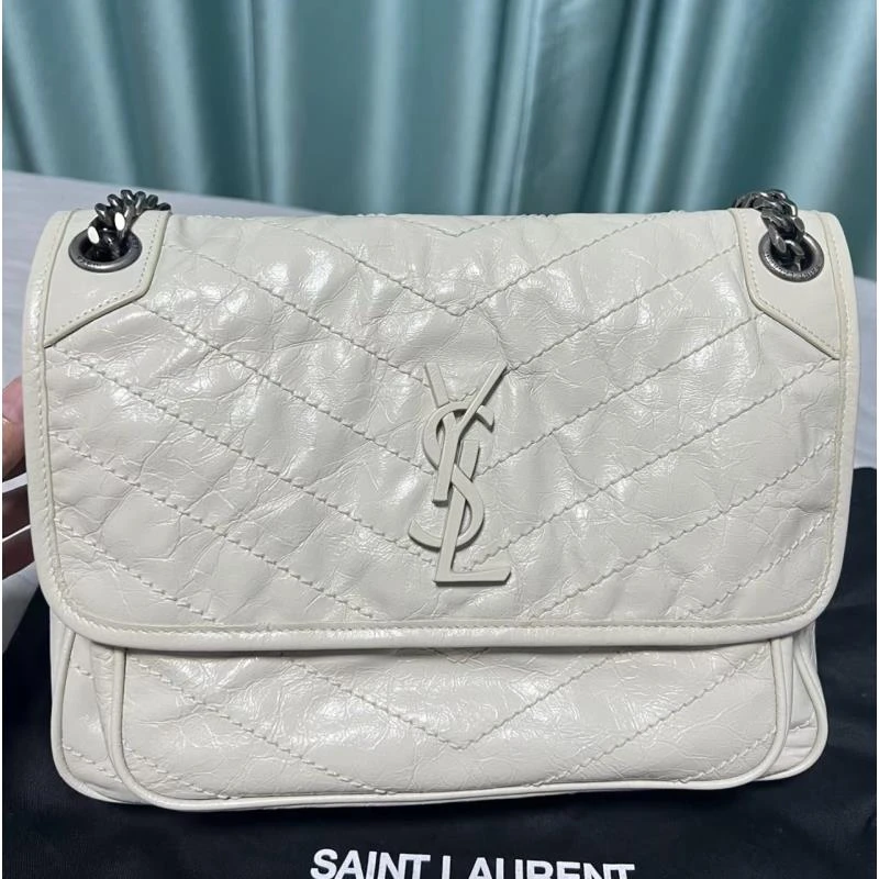 99新  98新 YSL/圣罗兰 YSL niki 奶昔白—K111