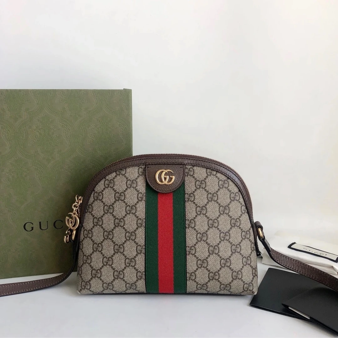 95新  /95新 GUCCI/古驰 老花贝壳斜挎包-zs1726 /