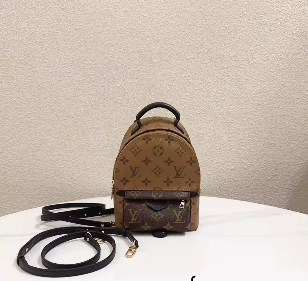 95新 LouisVuitton/路易威登 Lv拼色双肩包mini