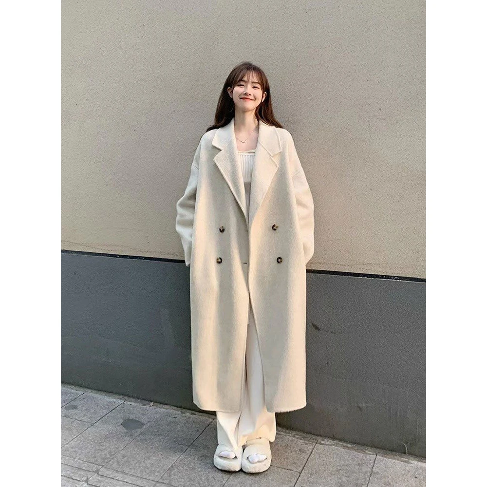 秋冬新款女装大衣女轻奢高级感百搭中长款网红毛呢外套爆款ins