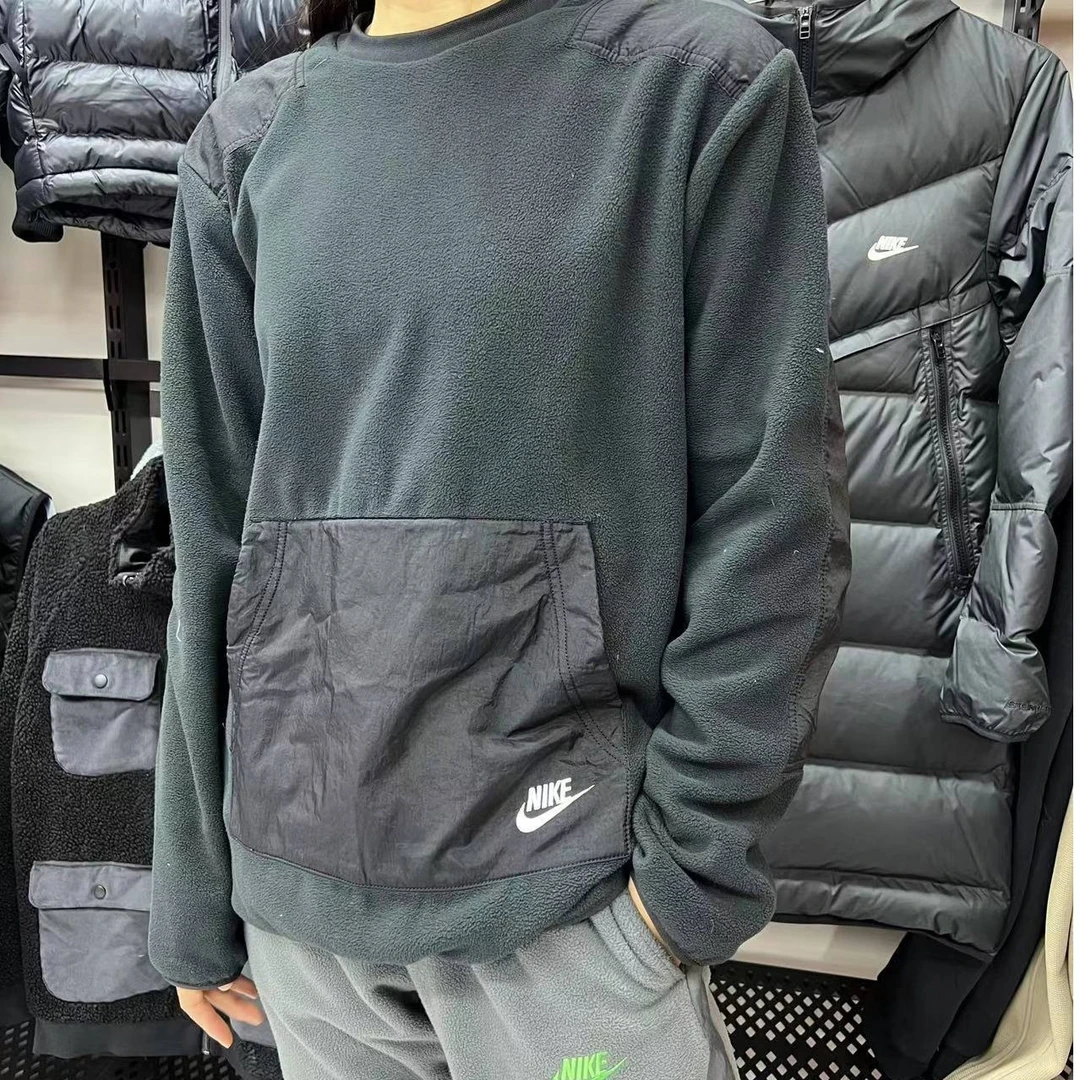 Nike/耐克 男装圆领摇粒绒男子运动套头户外休闲卫衣 DD4855-010