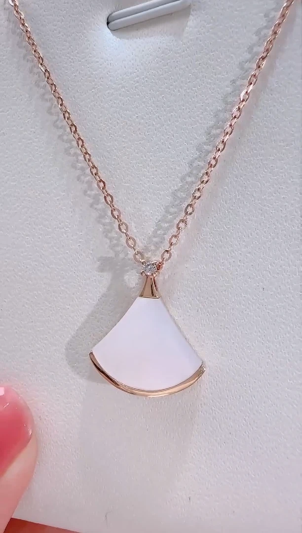 【闪购商品】贝壳（贝母）套链18K金镶嵌18K金套链