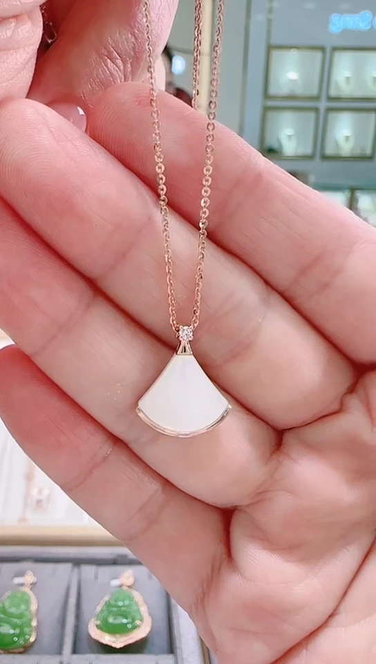【闪购商品】玛瑙/玉髓套链18K金镶嵌18K金套链