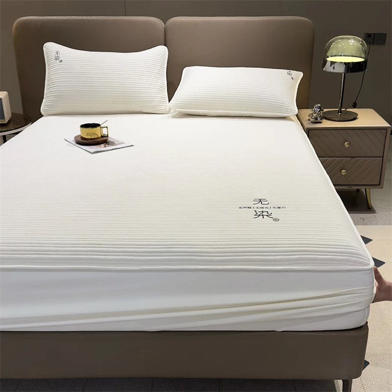 母婴大豆纤维夹棉床笠单件防滑防尘床套罩床垫保护套