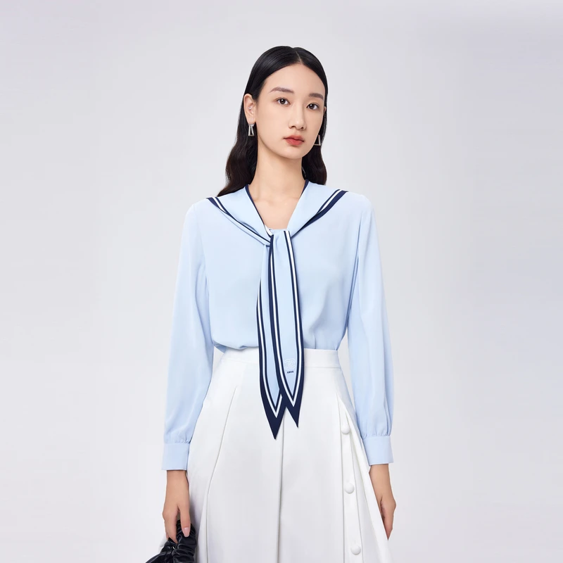 OBEG欧碧倩休闲海军领衬衫50481542