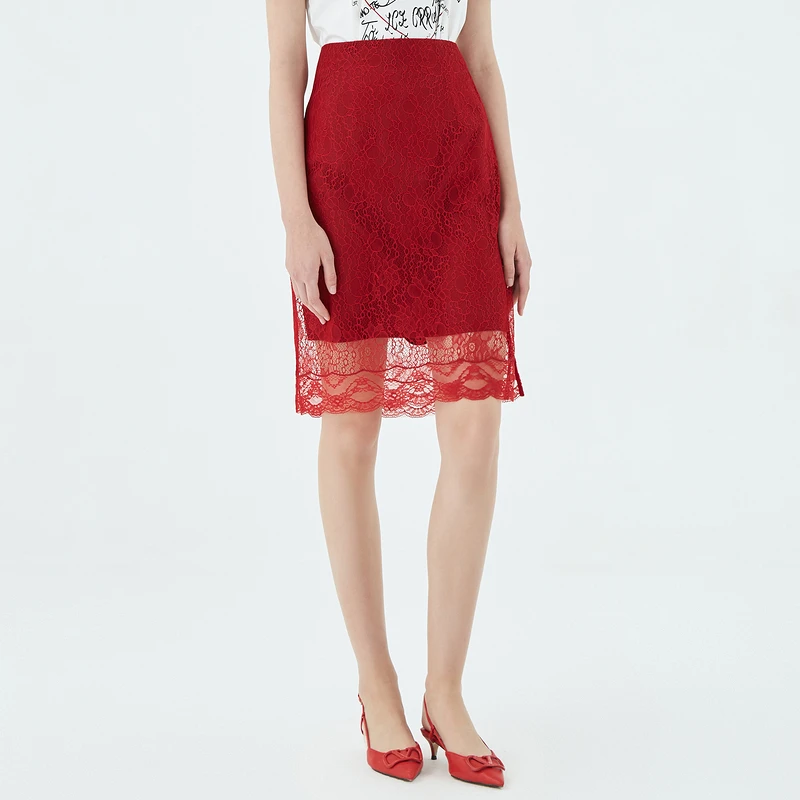 OBEG欧碧倩时尚蕾丝单裙50422546