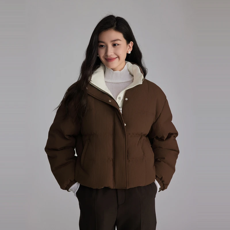 OBEG欧碧倩热拿铁短款羽绒服50484526