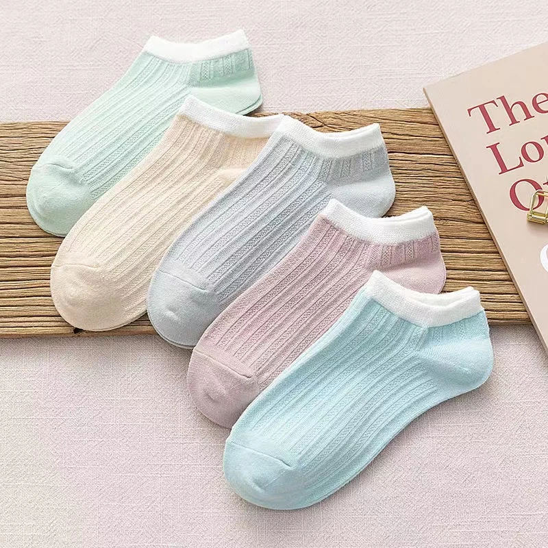 马卡龙短袜一双  颜色随机  粉丝福利