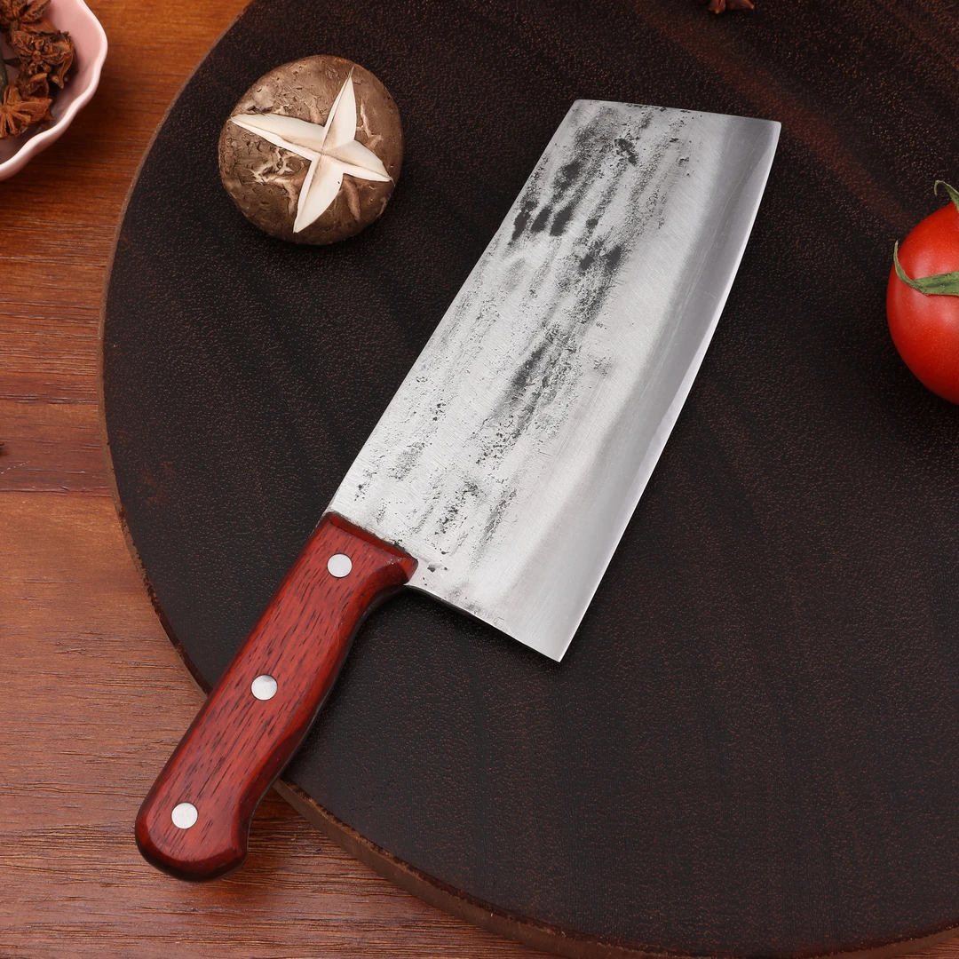 刘师傅 轴承钢家用手工锻打锋利斩骨刀切菜刀厨房女士切片刀具