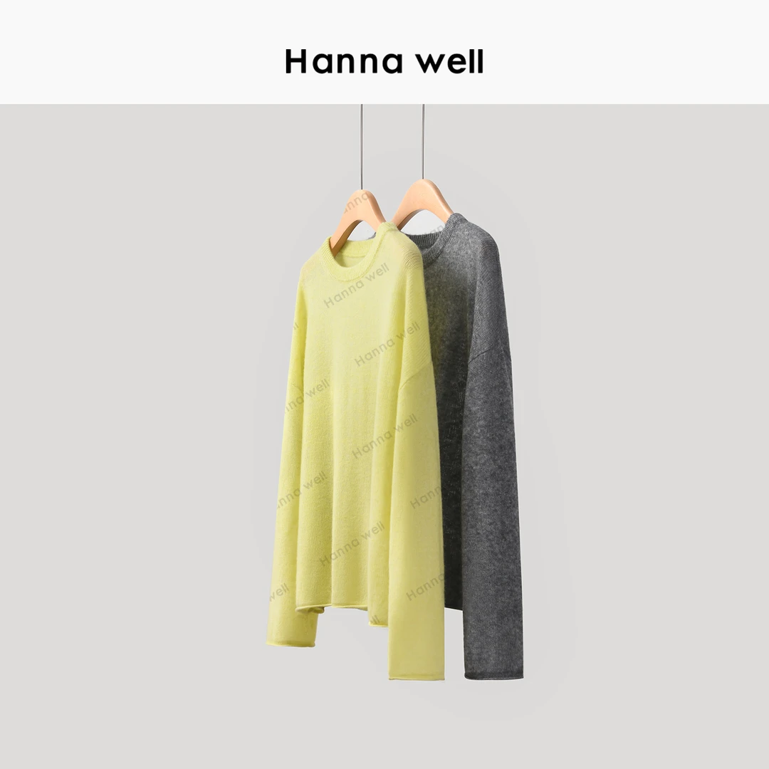 妞子与墩子 “萤火虫” 山羊绒&绵羊毛软糯亲肤卷边针织杉 ZZ4C9863