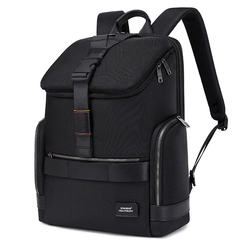 SWISSMILITARY瑞士军刀双肩包男商务背包多功能旅游电脑包书包