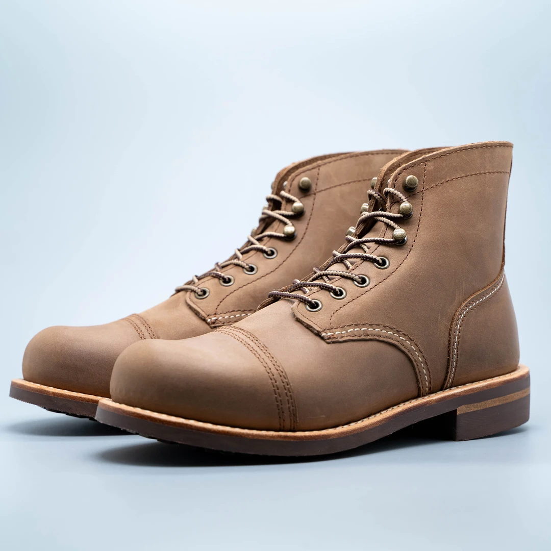 8111新款伞兵靴固特异工艺头层牛皮时尚复古男鞋
