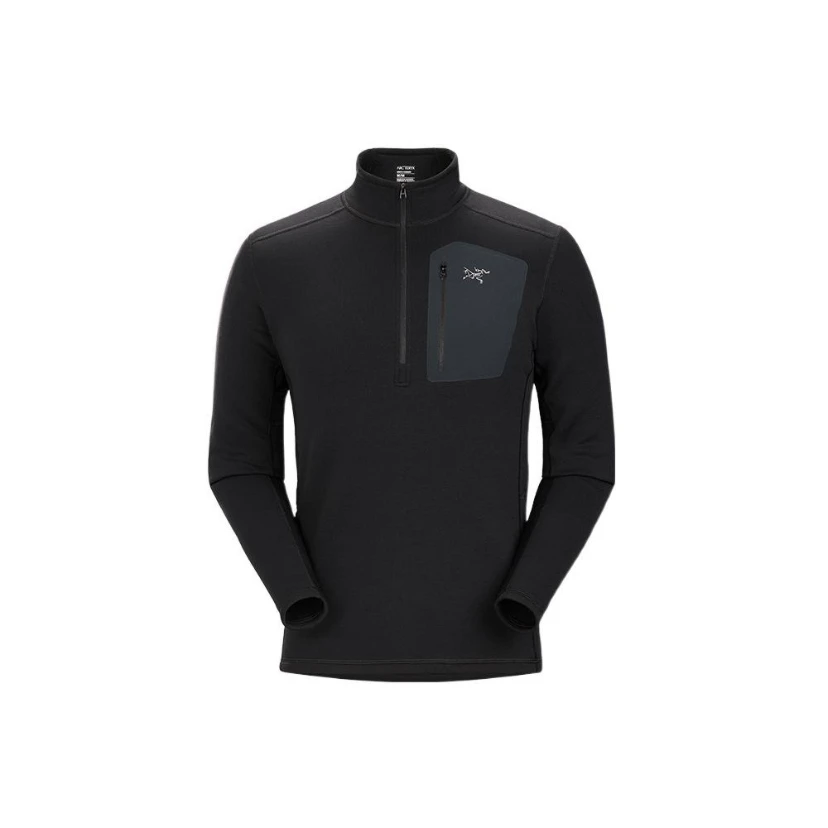 ARC'TERYX/始祖鸟RHO系列抓绒长袖T恤保暖半拉链休闲男款户外运动