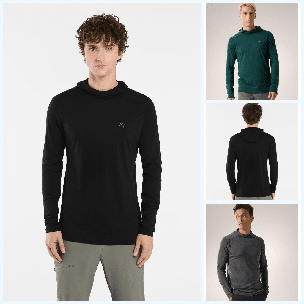 ARC'TERYX/始祖鸟【IONIA MERINO WOOL HOODY】男款舒适羊毛连帽衣