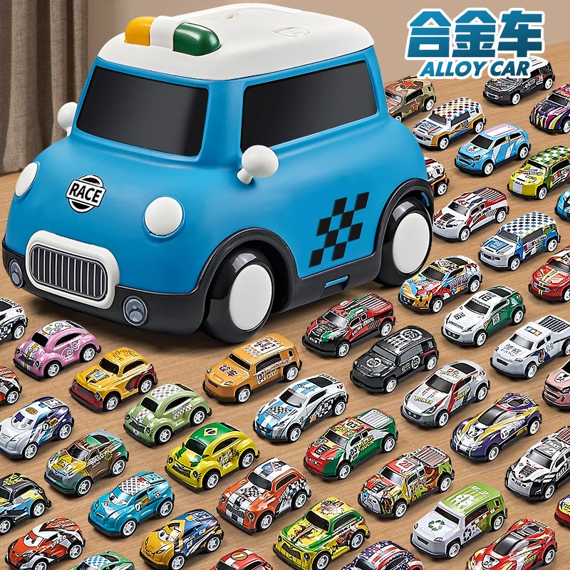 宝宝玩具小汽车合金工程车男孩仿真耐摔回力滑行车车1-3岁礼物2岁