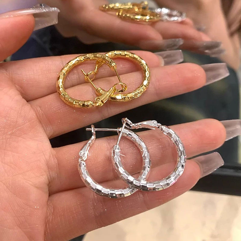 超精致！法式耳圈女夸张耳饰耳钉新款爆款适合方圆脸的耳环4114